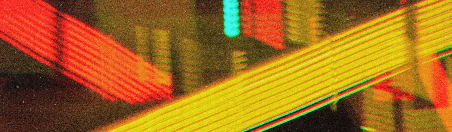 orange and yellow neon lights