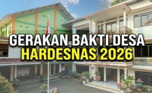 Gerakan Bakti Desa Hardesnas 2026, Bersihkan Kantor Desa
